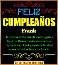 GIF Frases de Cumpleaños Frank